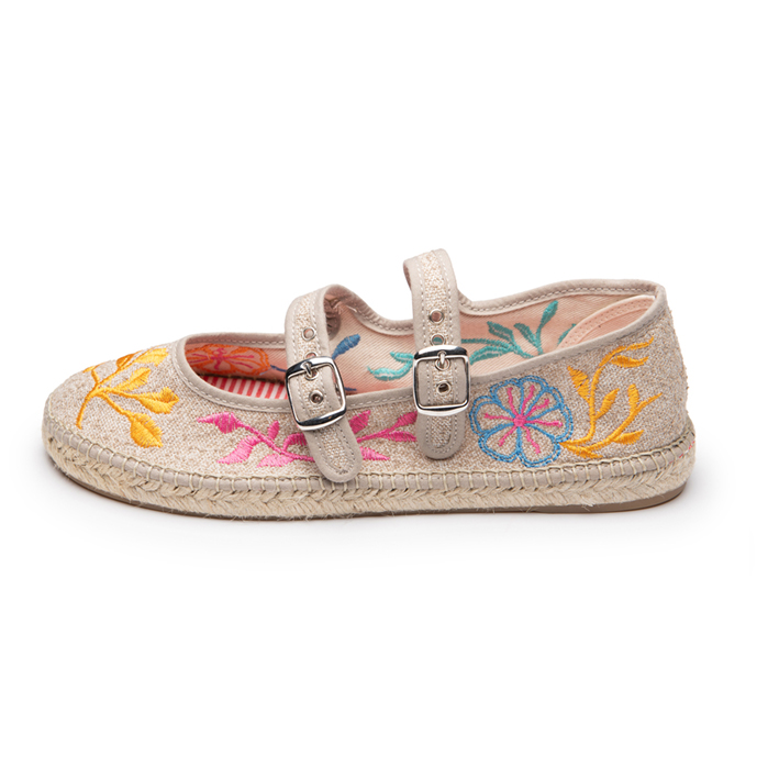 Alia bordada tostado